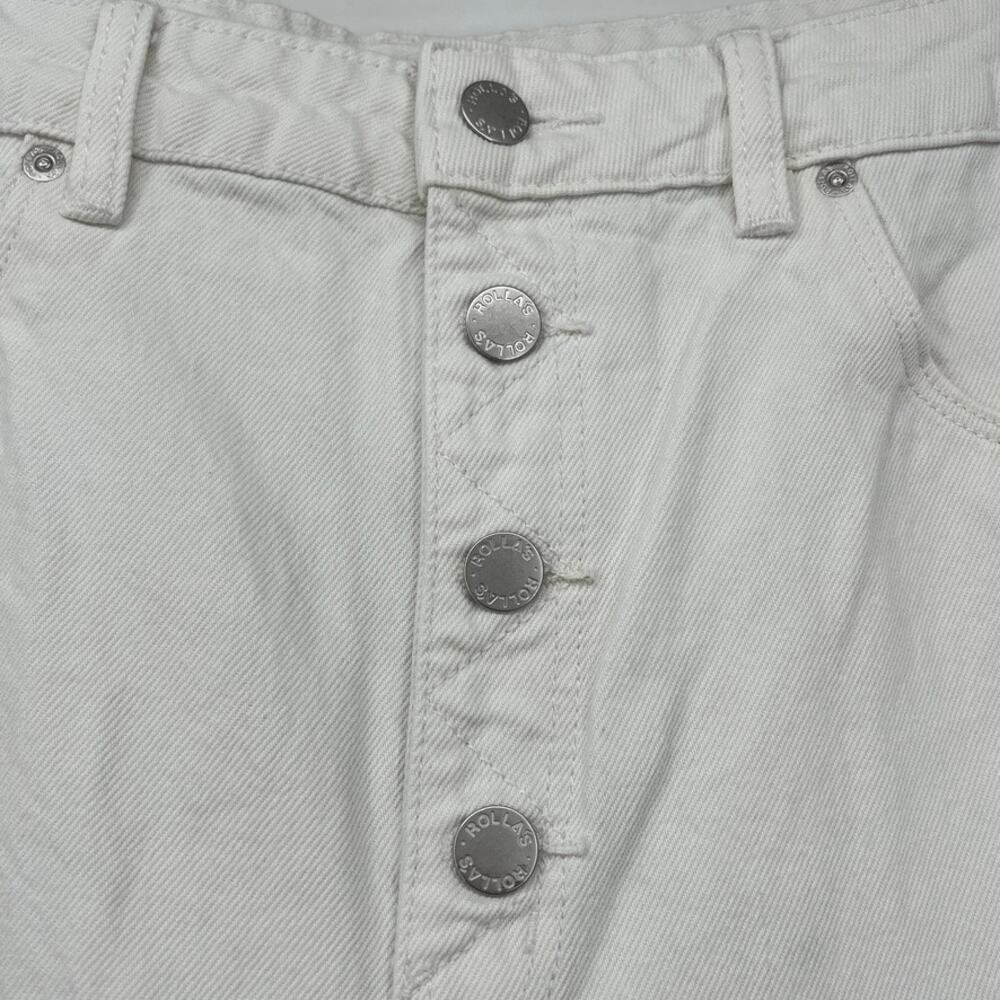 Rolla's High Rise Wide Leg Old Mate Vintage White 100% Cotton Jeans Women's 29 - Picture 7 of 15